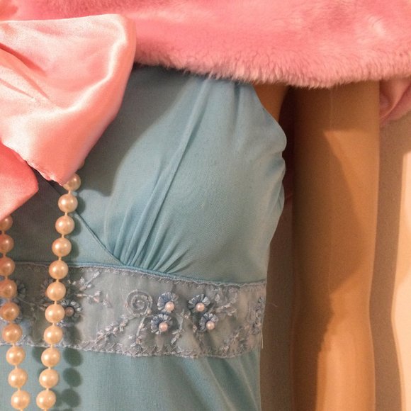 AFTER FIVE TURQUOISE SPECIAL OCCASION DRESS MEDIUM - Picture 5 of 10